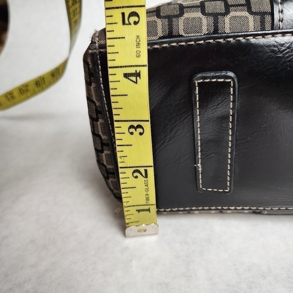 Purse Handbag Y2K Shoulder bag Tan Black color Buckles NINE WEST - Picture 10 of 15